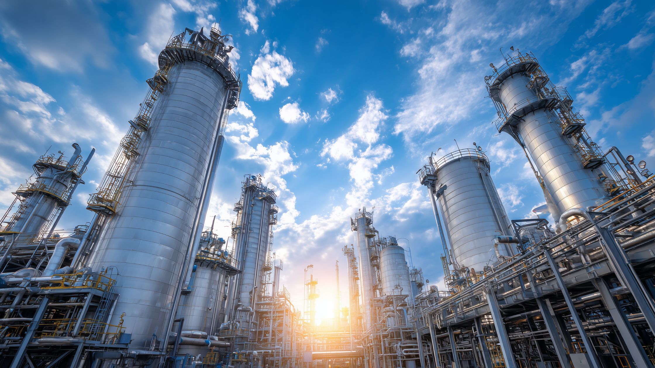 Image of an oil refinery